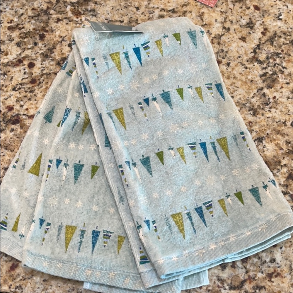 New Christmas towels boutique modern tree two
